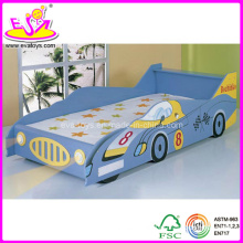 Forma do carro esporte cama de madeira única criança para a idade 3 + (wj277453)